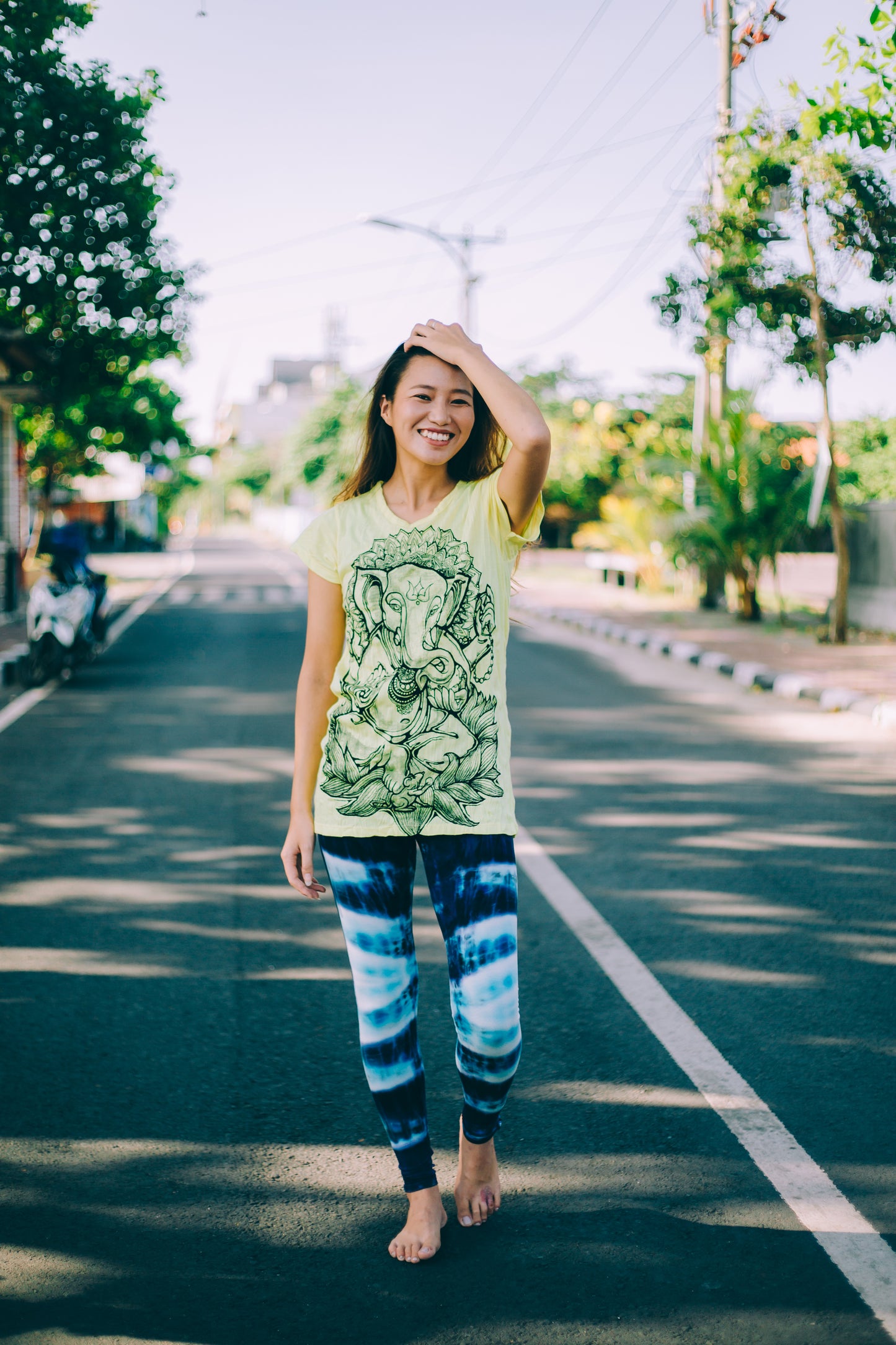 シワ加工Tシャツ レディース
