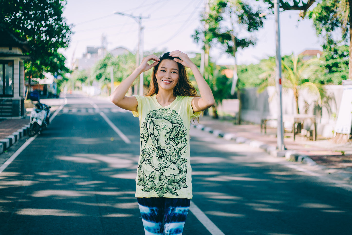 シワ加工Tシャツ レディース