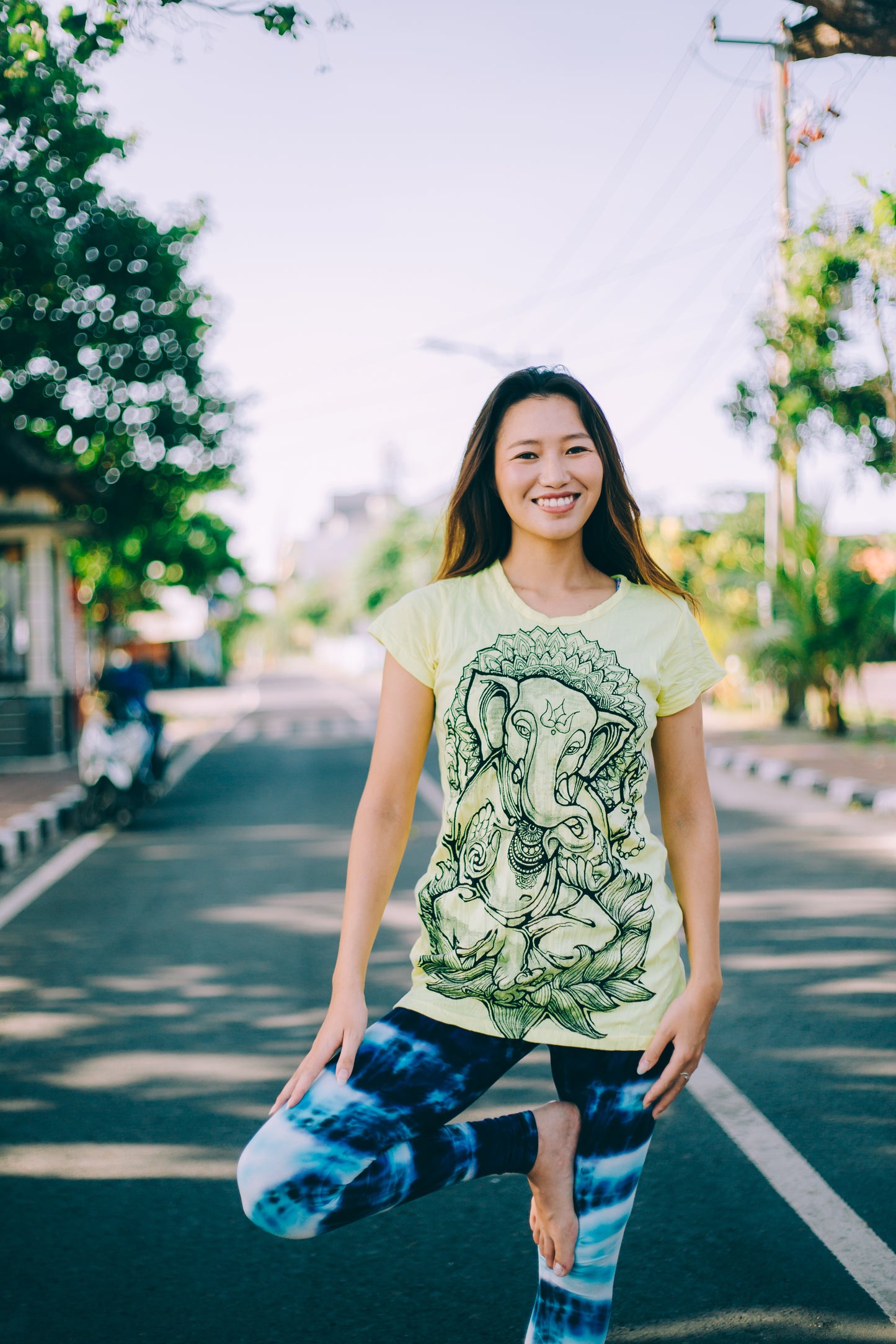 シワ加工Tシャツ レディース