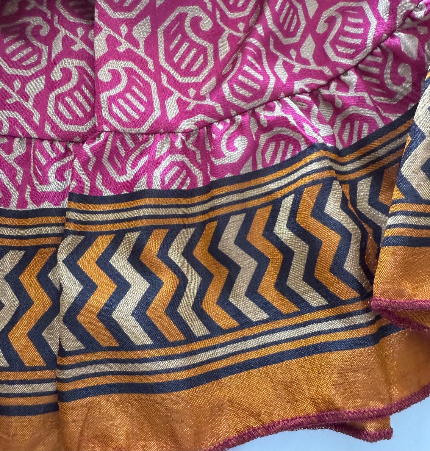 【枚数限定】インドシルク綿スカート/ワイドパンツ