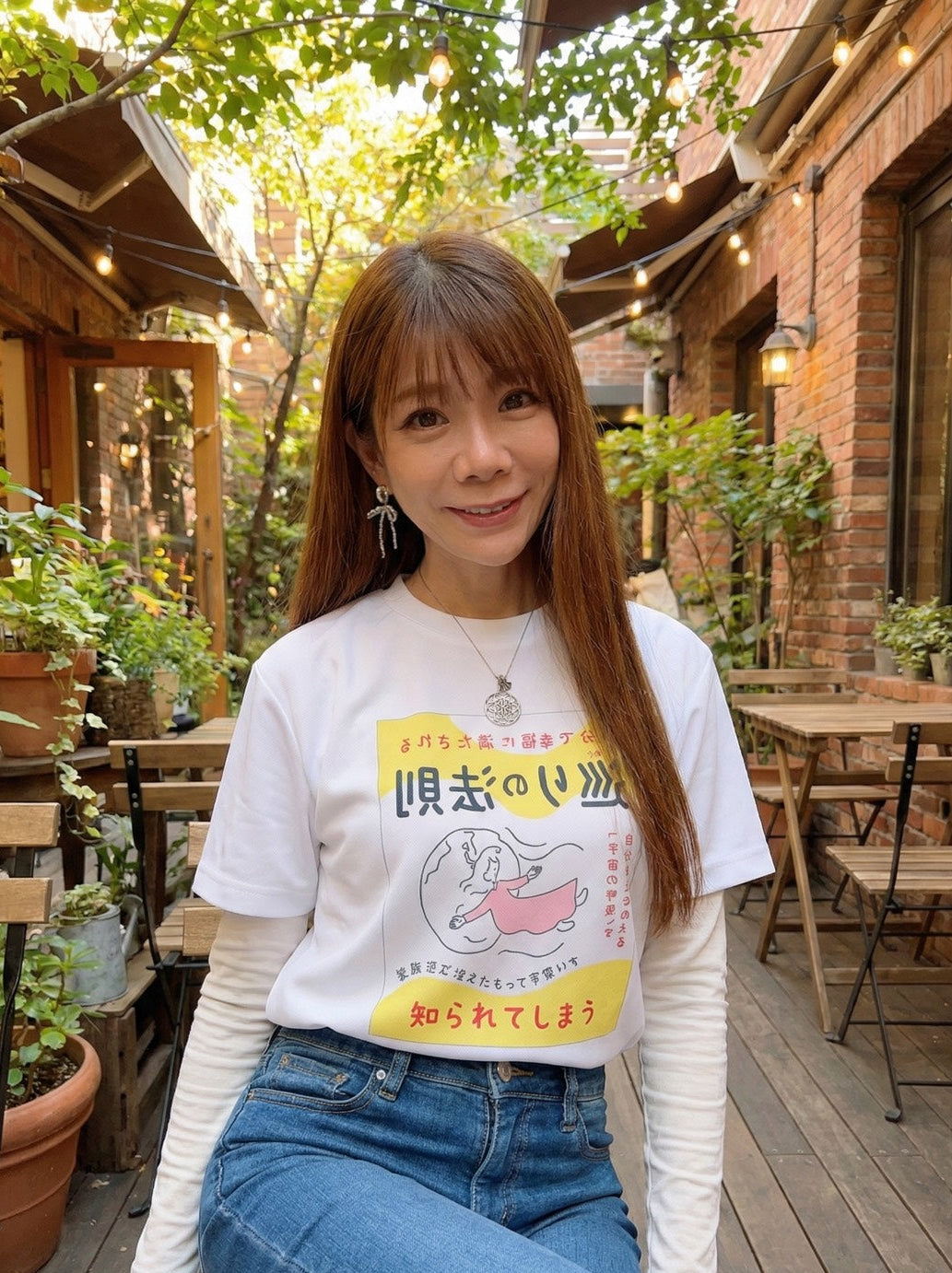 【枚数限定】新刊 巡りの法則サイン本付き巡りの法則® 著者サイン本付き フローイングライフTシャツ (古代カミオオニシキ貝ソマチッド付き)