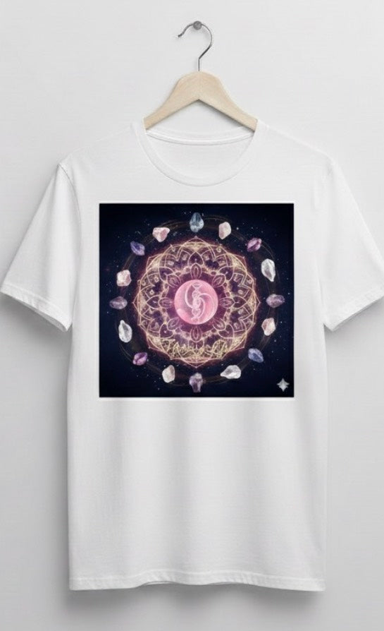 【枚数限定】新刊 巡りの法則サイン本付き巡りの法則® 著者サイン本付き フローイングライフTシャツ (古代カミオオニシキ貝ソマチッド付き)