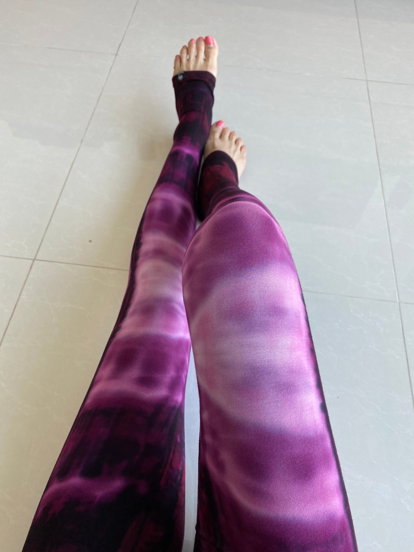 Dark purple gradient soft leggings