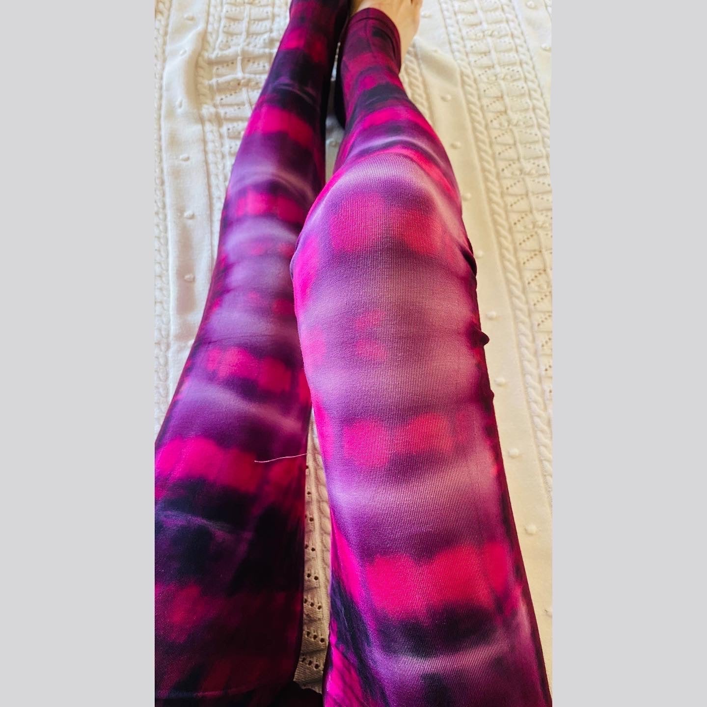pink purple gradation soft leggings